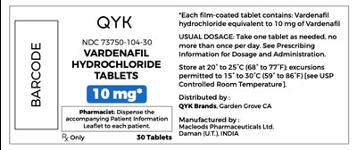 QYK VARDENAFIL HYDROCHLORIDE 104-30.jpg QYK VARDENAFIL HYDROCHLORIDE 104 30
